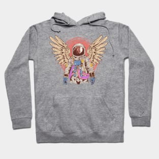 Colorful Astronaut with Wings Hoodie